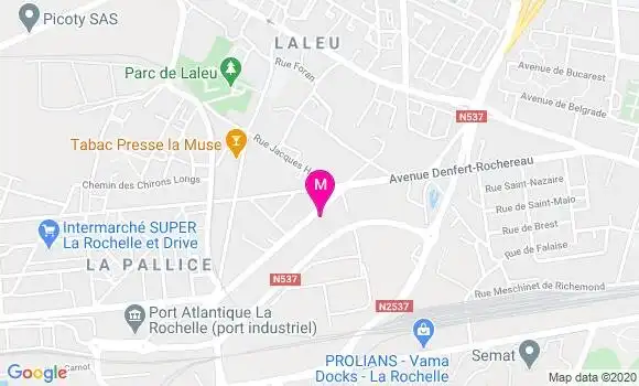 Localisation Dr Francois Guillaume Bernard