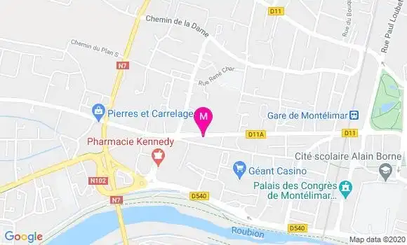 Localisation Dr Nathalie Grosmaire Fayolle