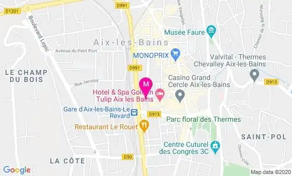Localisation Dr Frederic Calloc