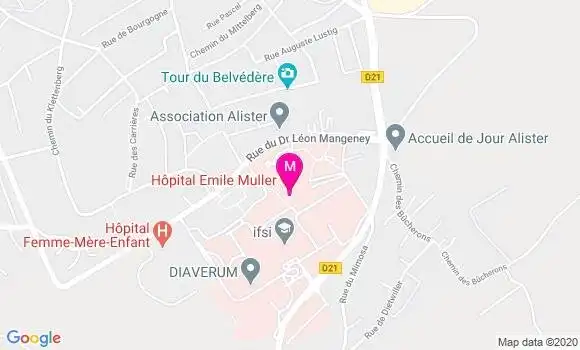 Localisation Dr Olivier Hinschberger