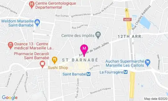 Localisation Dr Valerie Jeanjean