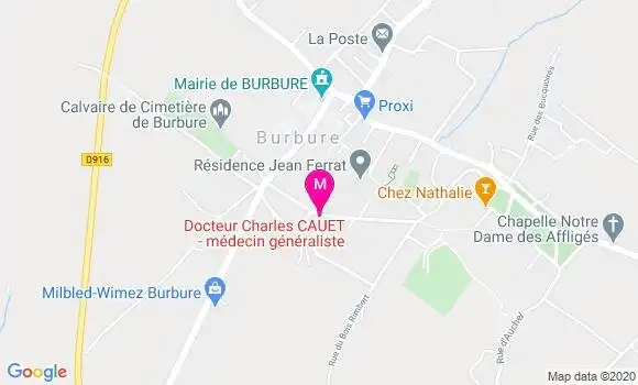 Localisation Dr Charles Cauet