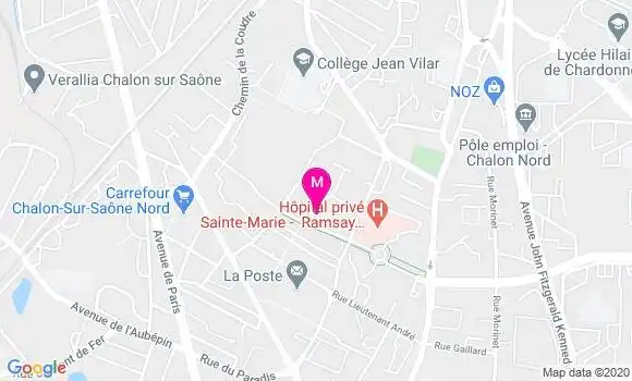 Localisation Dr Alain Brachet