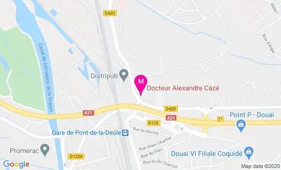 Localisation Dr Alexandre Caze