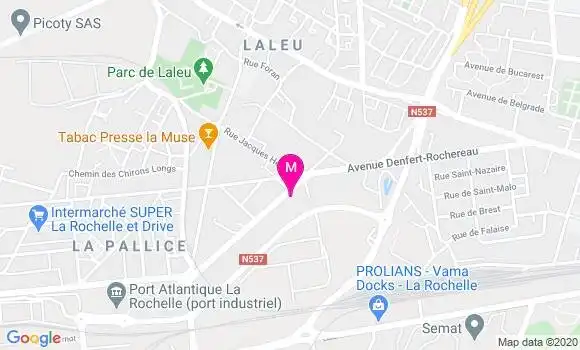 Localisation Dr Raphaelle Prevost
