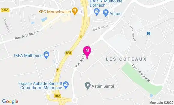 Localisation Dr Francine Caspar