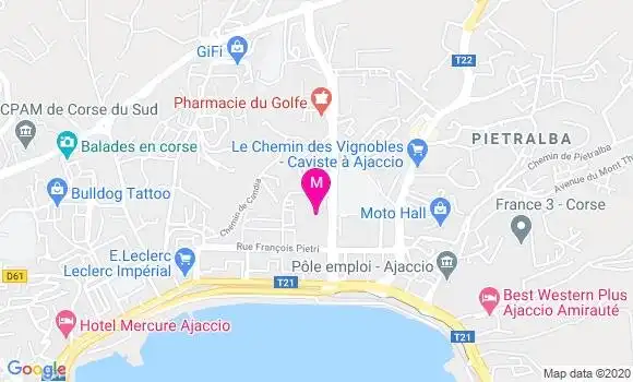Localisation Dr Julien Blanc Comiti