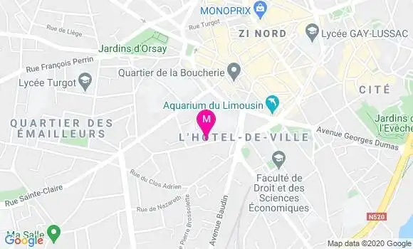 Localisation Dr Brigitte Beyrand Duzou