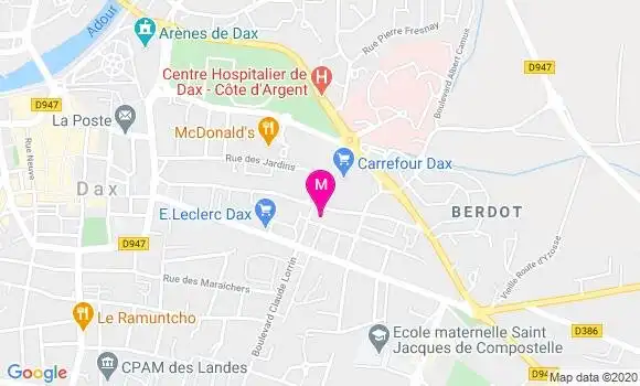 Localisation Dr Jean Claude Darracq Paries