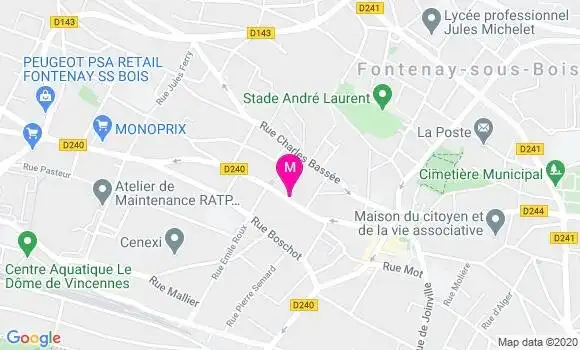 Localisation Dr Nathalie Martin