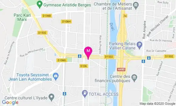 Localisation Dr Audrey Chabauty