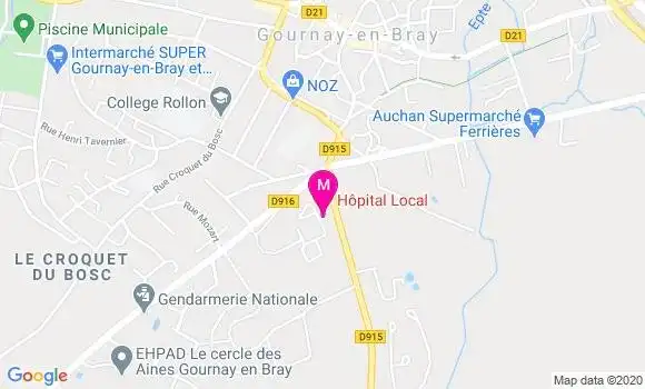 Localisation Dr Anne De Perthuis