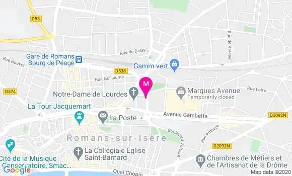 Localisation Dr Elisa Charra