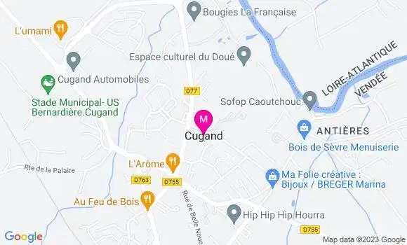 Localisation Dr Ophelie Tual
