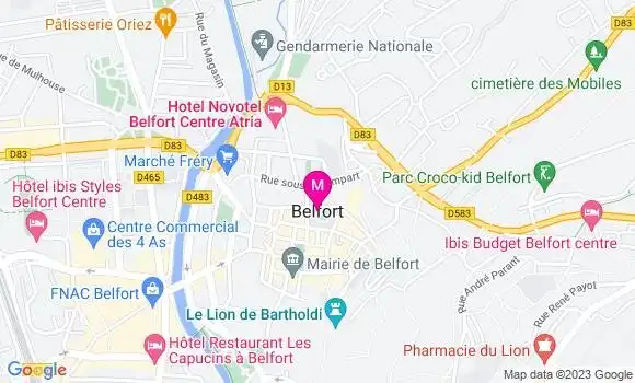 Localisation Dr Mathilde Cuisinier