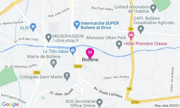 Localisation Dr Elise Dandache