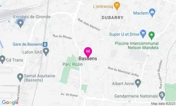 Localisation Dr Mickael Baud