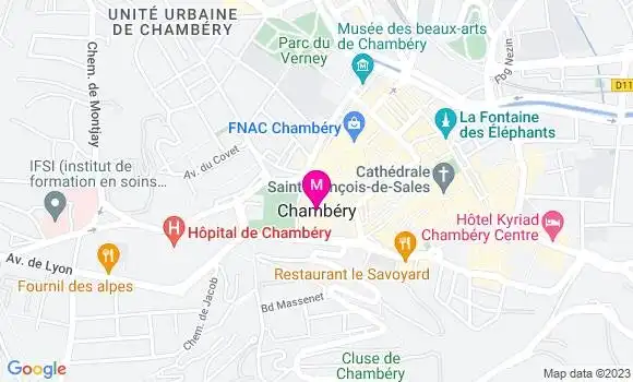 Localisation Dr Isabelle Challende