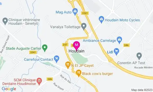 Localisation Dr Laurine Quint