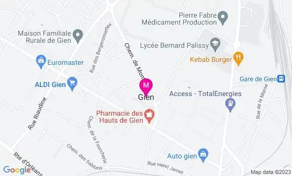 Localisation Dr Odette Meching