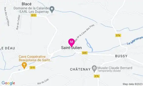 Localisation Dr Christophe Hours