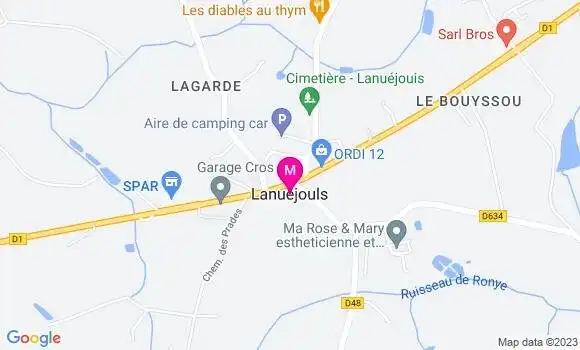 Localisation Dr Pauline Bergougnoux