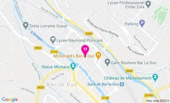 Localisation Dr Odette Chapuis