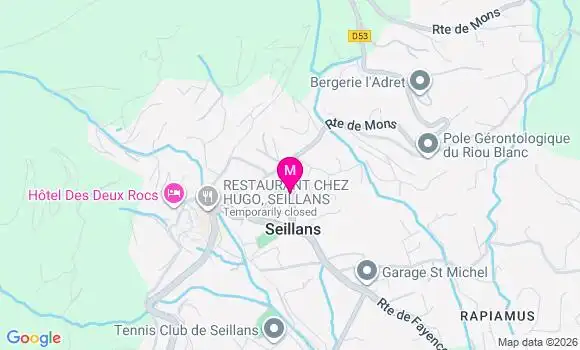 Localisation Dr Camille Senequier