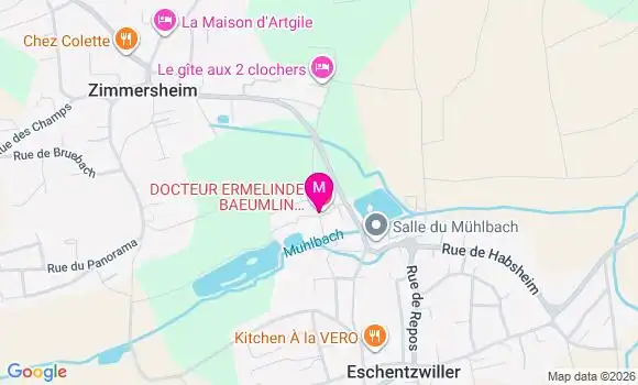 Localisation Dr Aurélie Schindler