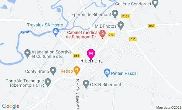 Localisation Dr Gauthier Carette