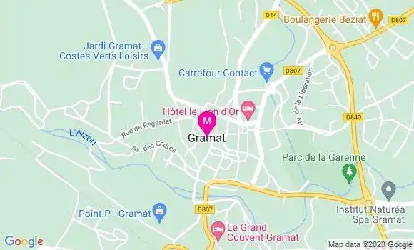 Localisation Dr Muriel Ferrie