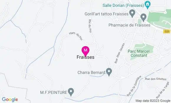 Localisation Dr Marjolaine Courbon