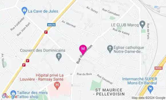 Localisation Dr Gauthier Bizalion