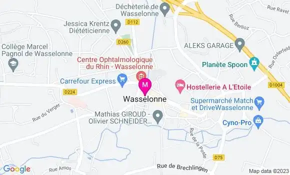 Localisation Dr Jean David Ricardon