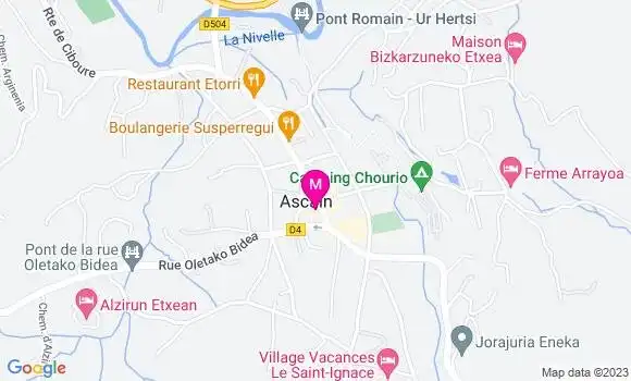 Localisation Dr Amaia Bidart