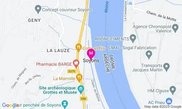 Localisation Dr Alain Bruschet