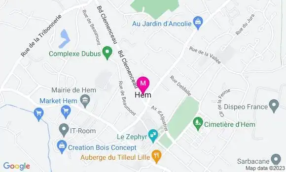 Localisation Dr Clementeen Vanius