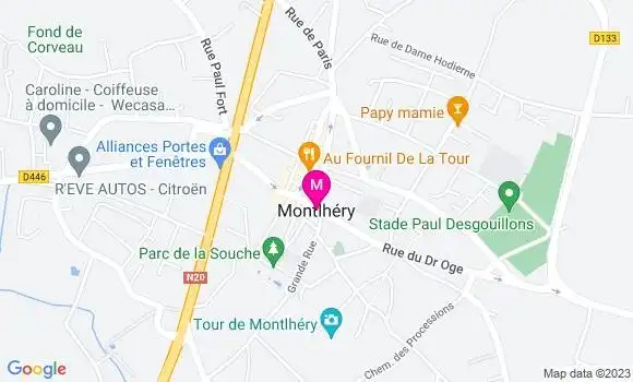 Localisation Dr Abd El Ouaheb Messaoudene