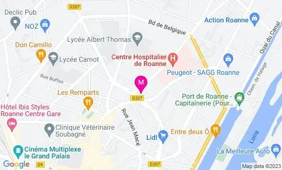 Localisation Dr Sarah Meffre
