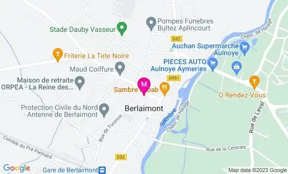 Localisation Dr Aurélie Jourdain