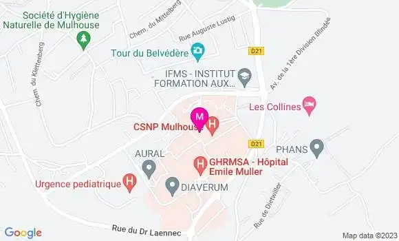 Localisation Dr Emilie Foch