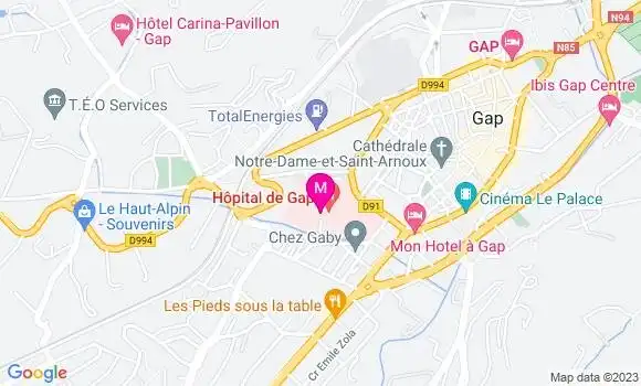 Localisation Dr Claire Pivot