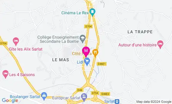 Localisation Dr Cécile Chipier Bex