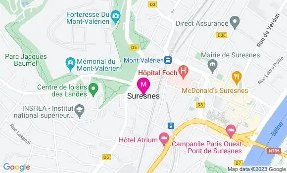 Localisation Dr Bertrand Madelin