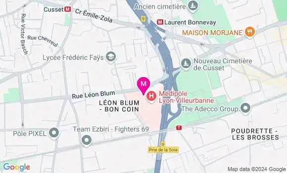 Localisation Dr Claudine Lanery