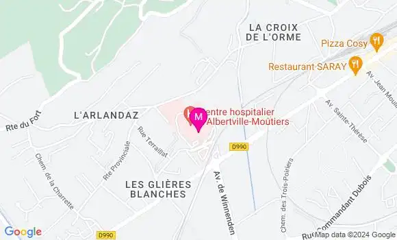 Localisation Dr Sébastien Rabec
