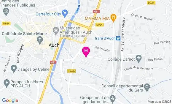 Localisation Dr Marjorie Lacombe