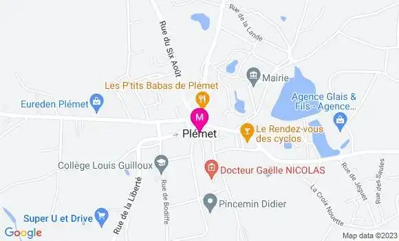 Localisation Dr Salome Le Franc