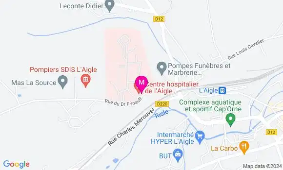 Localisation Dr Lahouari Dahoun