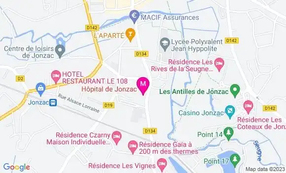 Localisation Dr Justine Tainturier